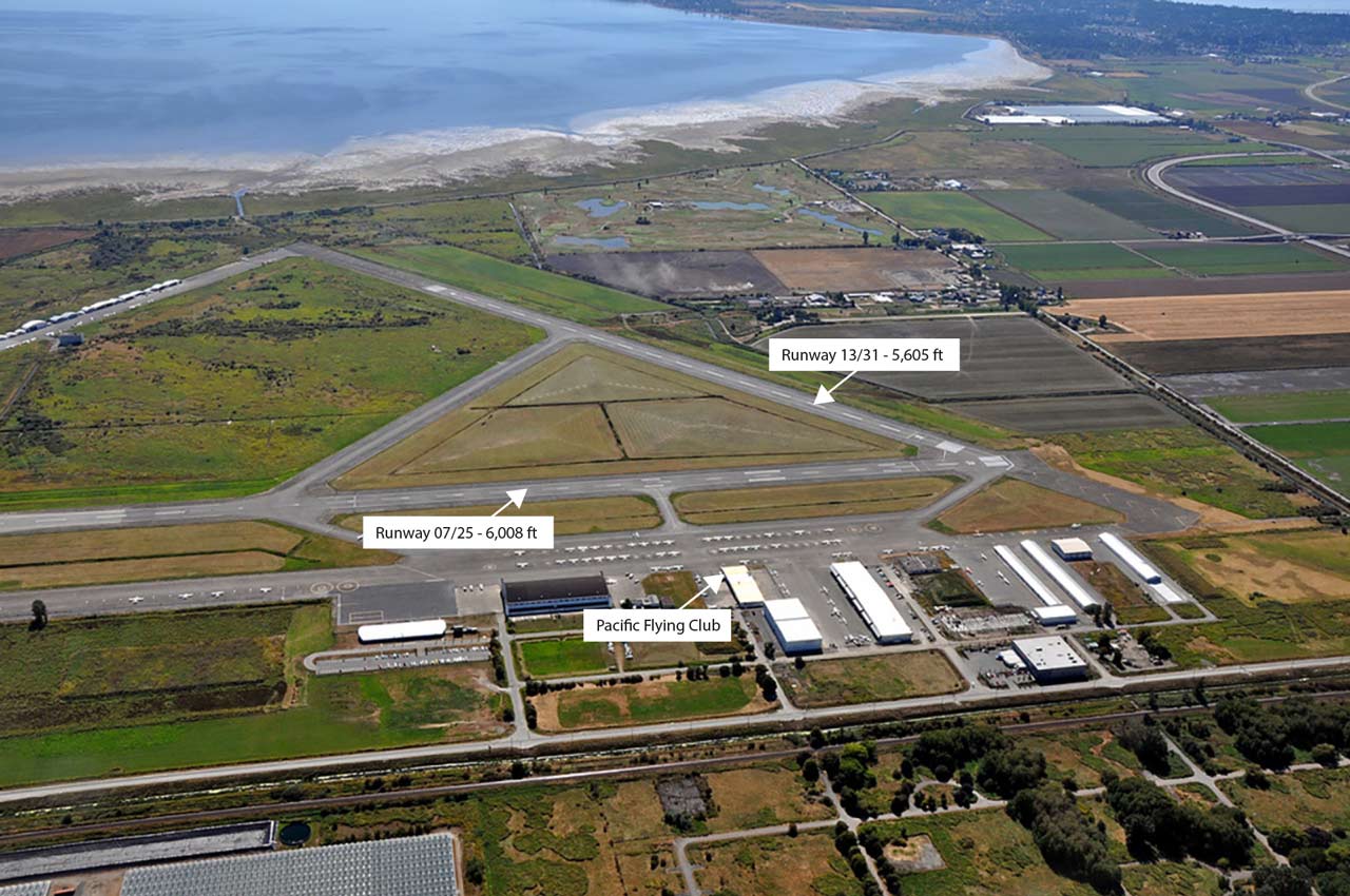 Boundary Bay Airport runways
