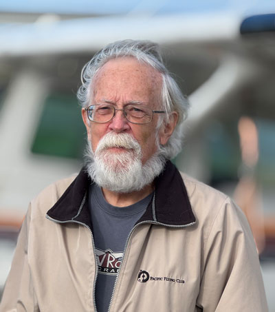 Pete McConnel at Boundary Bay airport
