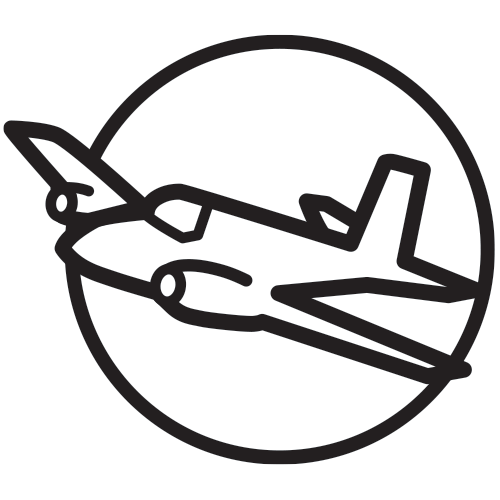 icon of an airplane with two engines representing the Multi-Engine Rating